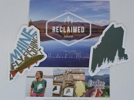 Reclaimed Maine Stickers For Sale