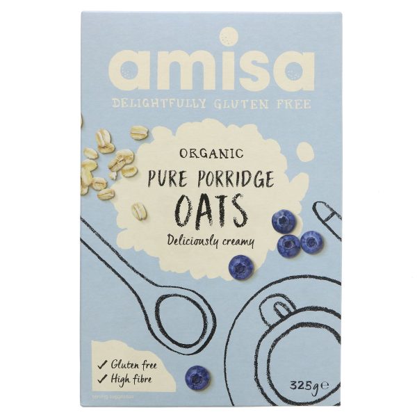 Amisa | Organic Porridge Oats | 325g Online Hot Sale