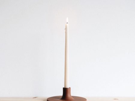 Ceramic Taper Candlestick - Wide - Earth Online now