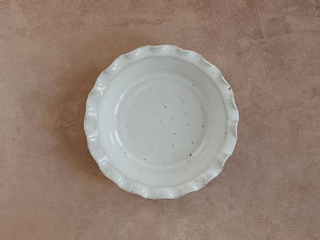 Ceramic Ripple Pie Dish - Small Fashion