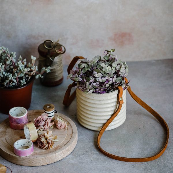 Ceramic Hanging Planter - Natural Fashion