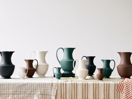 Artisan Stoneware Pitcher - Teal Online Hot Sale