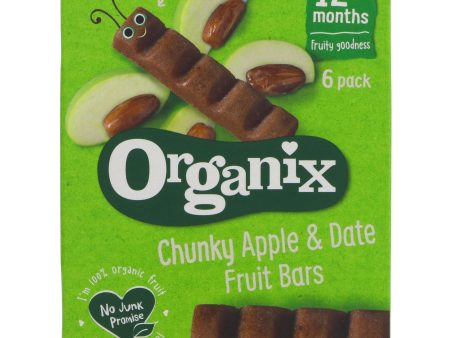 Organix | Apple & Date Chunky Fruit Bars - from 12 months | 6 x 17g Cheap