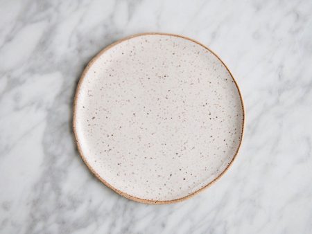 Speckled Stoneware Plate For Sale