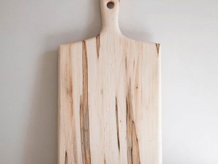 Handled Wooden Serving Board - Maple Online now