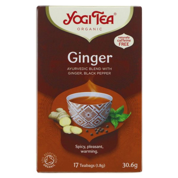 Yogi Tea | Ginger - Ginger, Black Pepper | 17 bags For Cheap