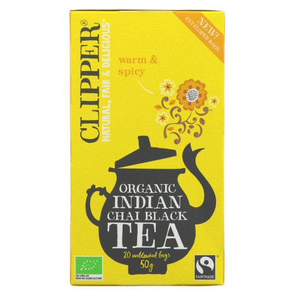 Clipper | Indian Chai - Plastic Free EST Tea Bags | 20 bags For Sale