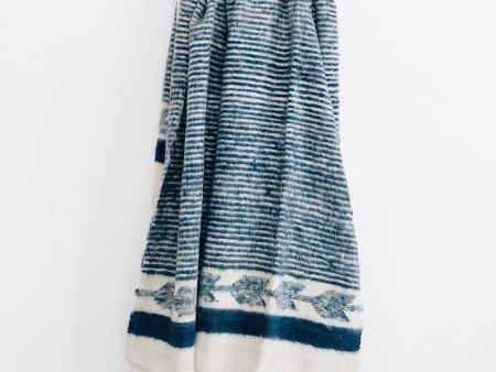 Hand-Loomed Blanket - Indigo For Discount