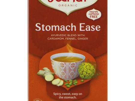 Yogi Tea | Stomach Ease - Cardamom, Fennel, Ginger | 17 bags Sale