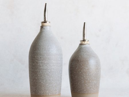 Ceramic Oil Bottle - Dark For Sale