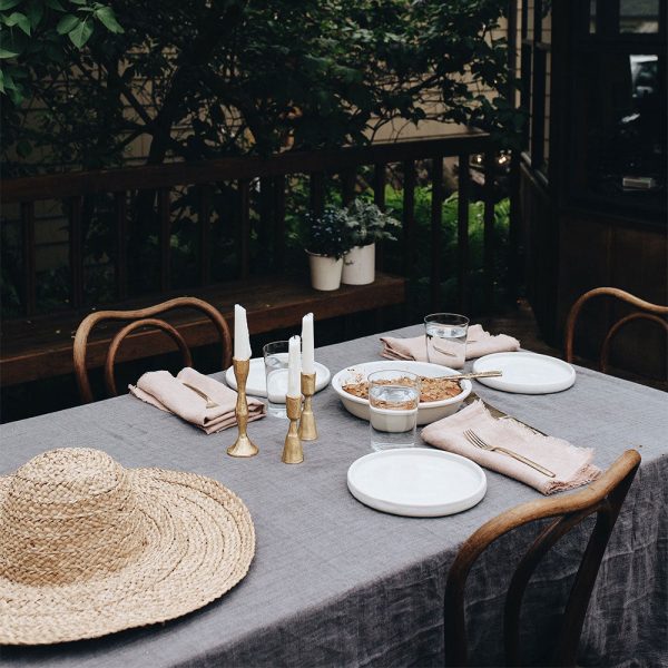 Stonewashed Linen Tablecloth For Sale