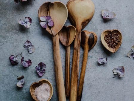 Wild Olive Wood Heart Spoon For Discount