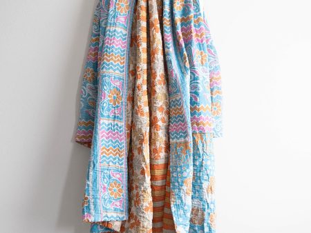 Large Kantha Quilt - LK426 For Sale