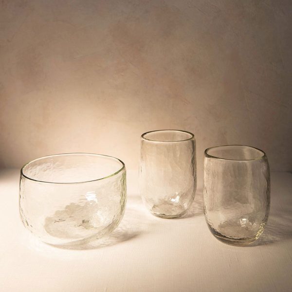 Dimpled Glass Bowl Cheap