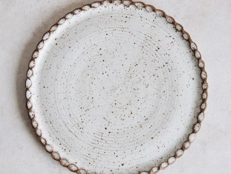 Ceramic Scalloped Plate - Light Online now