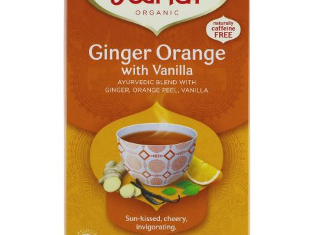 Yogi Tea | Ginger Orange & Vanilla - Ginger, Orange Peel, Vanilla | 17 bags Online Hot Sale