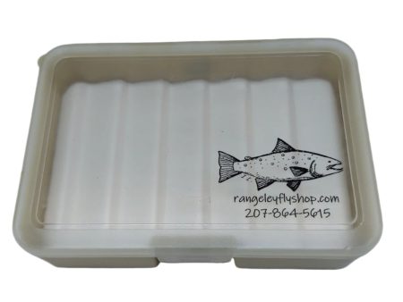 Small tan fly box with logo Fashion