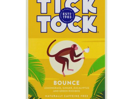 Tick Tock | Bounce - Lemongrass, Ginger, Eucalyptus | 20 bags For Discount