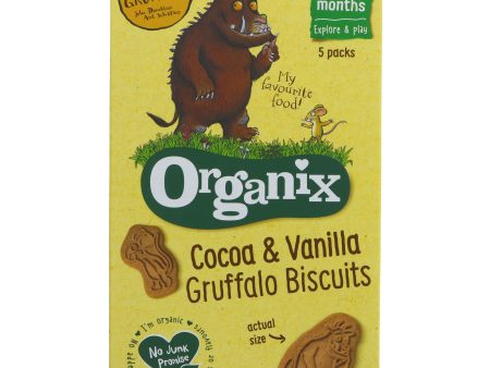 Organix | Gruffalo Cocoa & Vanilla - Biscuits | 5 x 20g on Sale