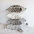 Wool Throw Pillow Cover - Grey Accent Online Sale