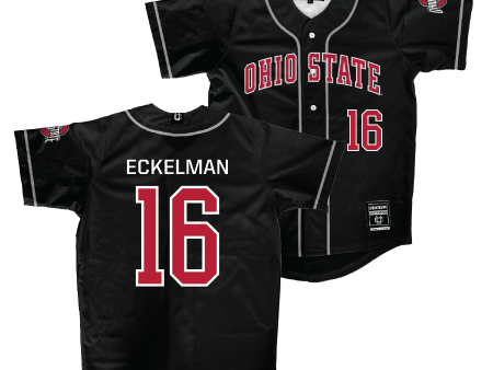 Ohio State Baseball Black Jersey  - Mason Eckelman Online now