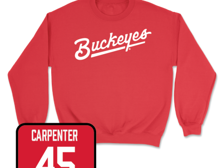 Red Baseball Script Crew  - Will Carpenter Online Hot Sale