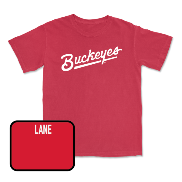 Red Swimming & Diving Script Tee  - Lucas Lane Discount