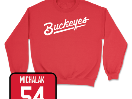 Red Baseball Script Crew  - Jake Michalak Online Sale