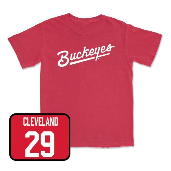 Red Women s Lacrosse Script Tee  - Bella Cleveland Sale