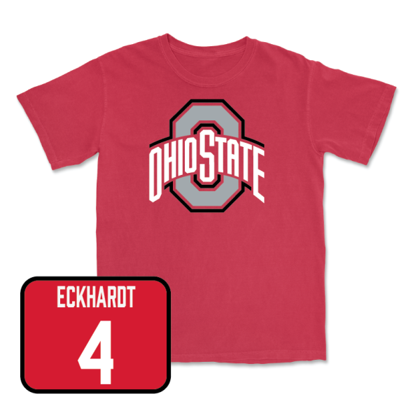 Red Baseball Team Tee  - Justin Eckhardt For Discount