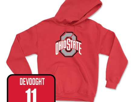 Red Baseball Team Hoodie  - Gavin DeVooght on Sale