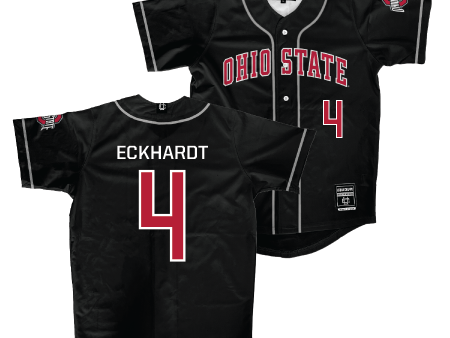 Ohio State Baseball Black Jersey  - Justin Eckhardt For Discount