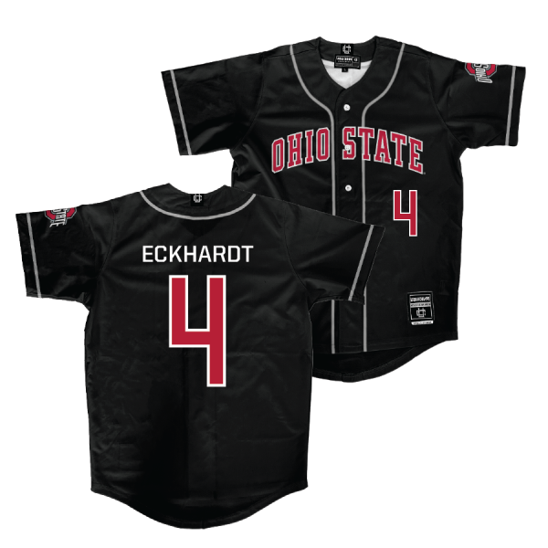 Ohio State Baseball Black Jersey  - Justin Eckhardt For Discount