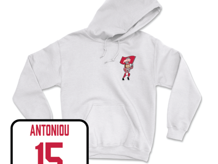 Men s Lacrosse White Brutus Hoodie  - Zachary Antoniou Hot on Sale