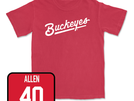 Red Men s Lacrosse Script Tee  - Jack Allen Sale