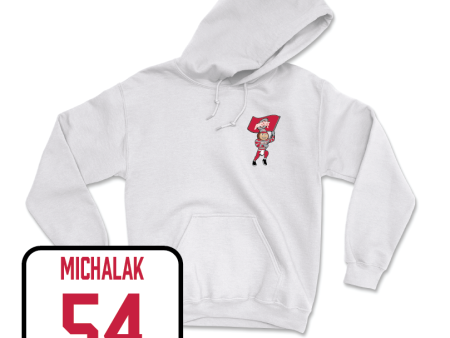 Baseball White Brutus Hoodie  - Jake Michalak Online Hot Sale