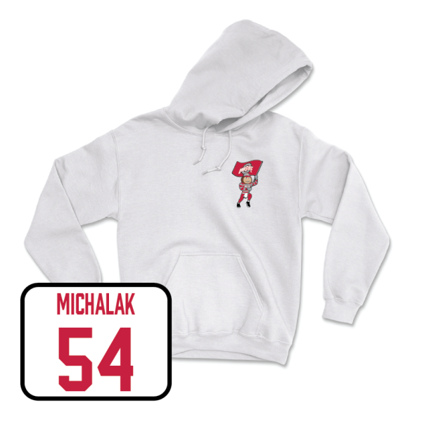 Baseball White Brutus Hoodie  - Jake Michalak Online Hot Sale